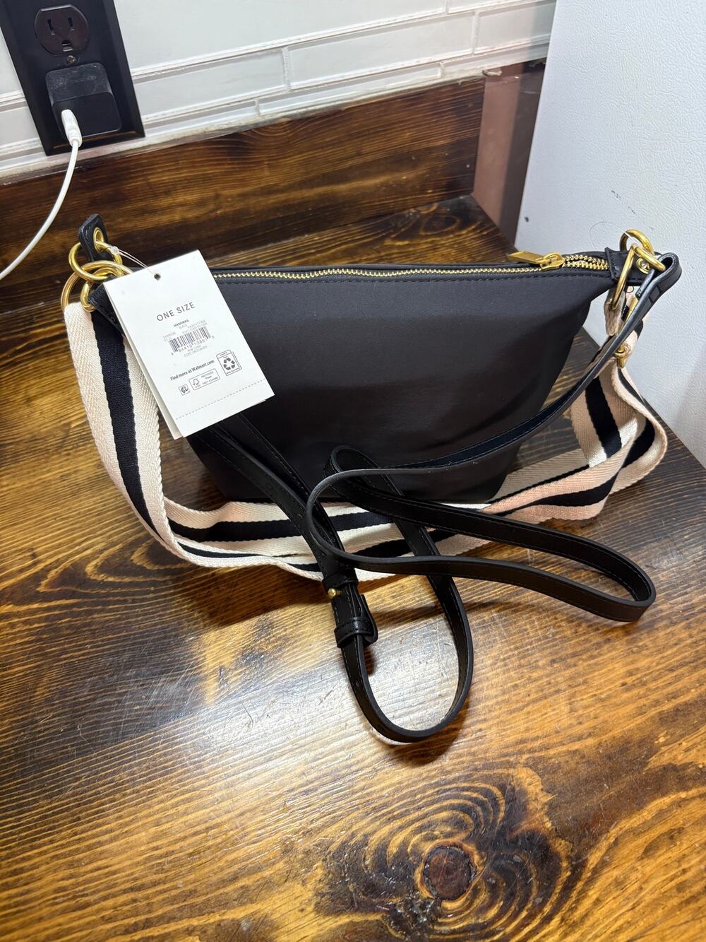 Free Assembly Black Crossbody Purse